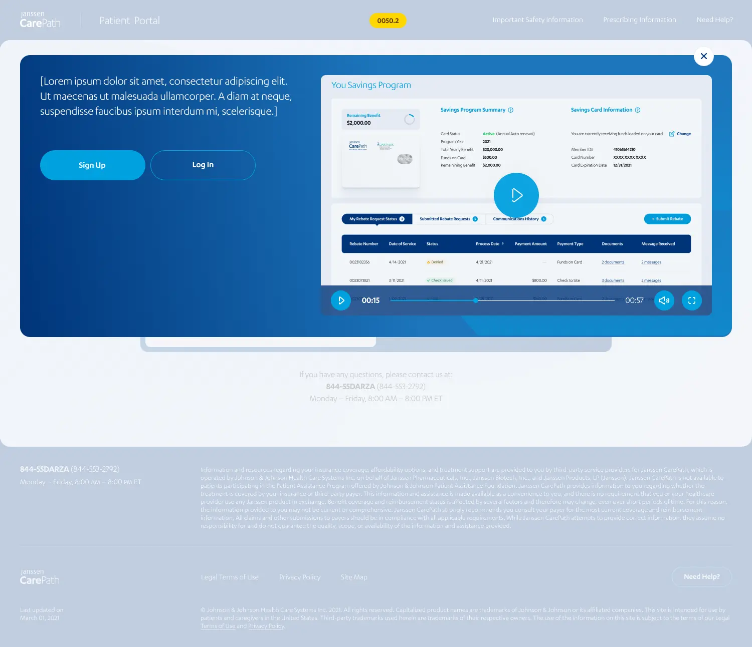 Interactive video tour onboarding feature